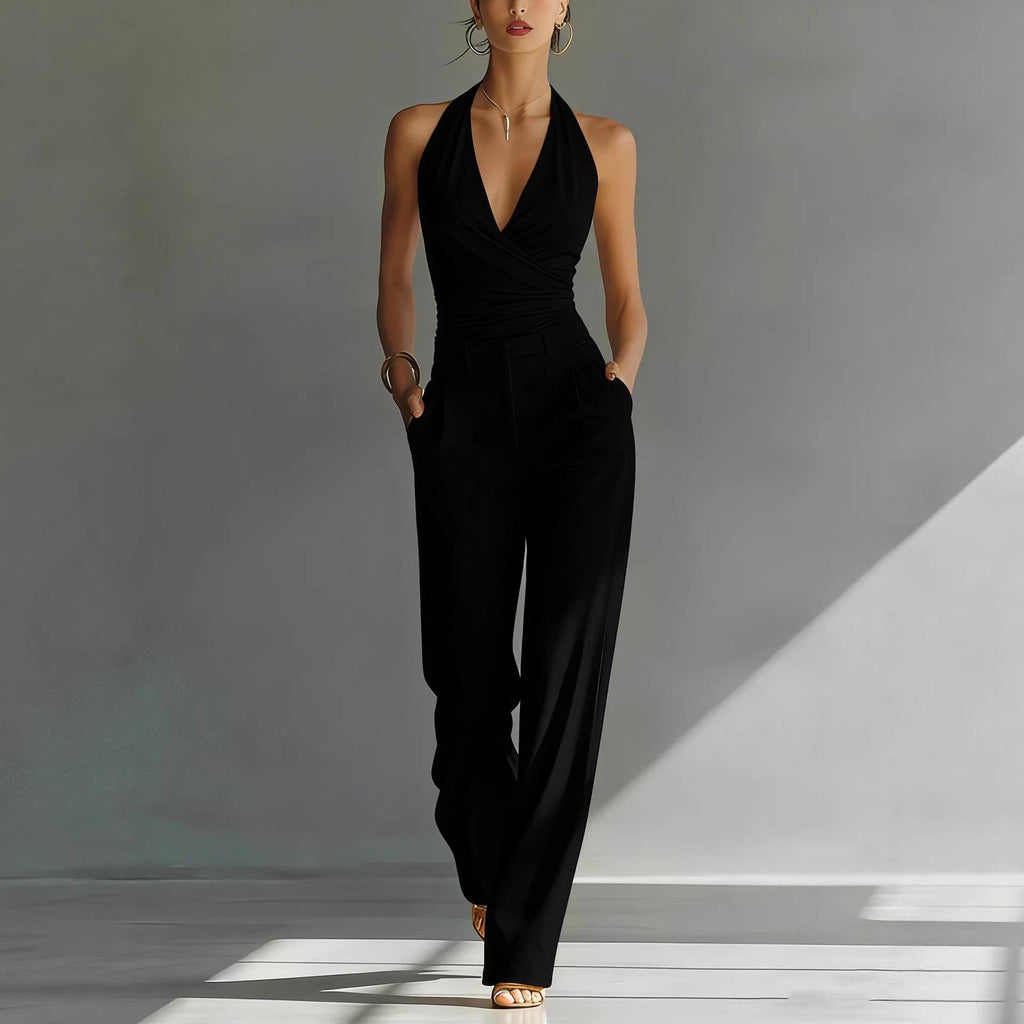 Horizon Essentials | Halter Top High-Waisted Pants Set