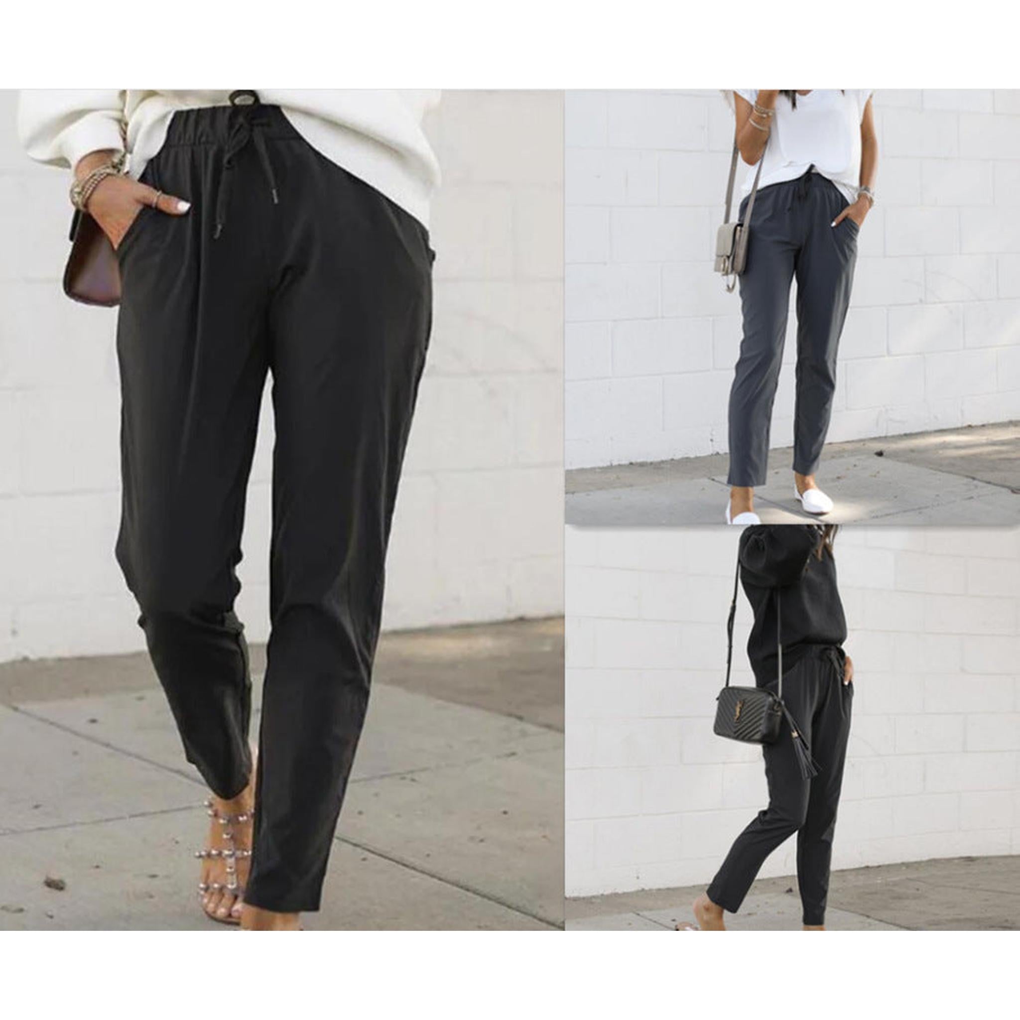 Horizon Essentials | High-Waist Drawstring Pencil Pants