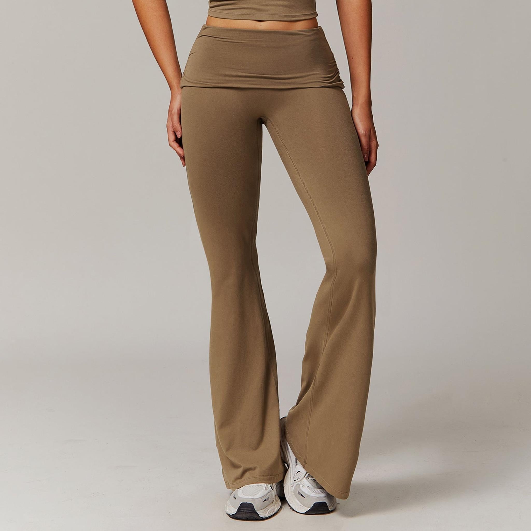 Horizon Essentials | High Waist Pleated Bell-Bottoms Pants