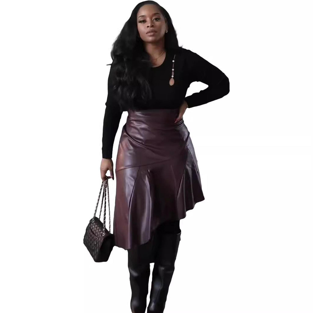 Horizon Essentials | High-Waisted Premium Asymmetrical Skirt