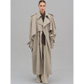 Horizon Essentials | Khaki Long Belted Trench Coat