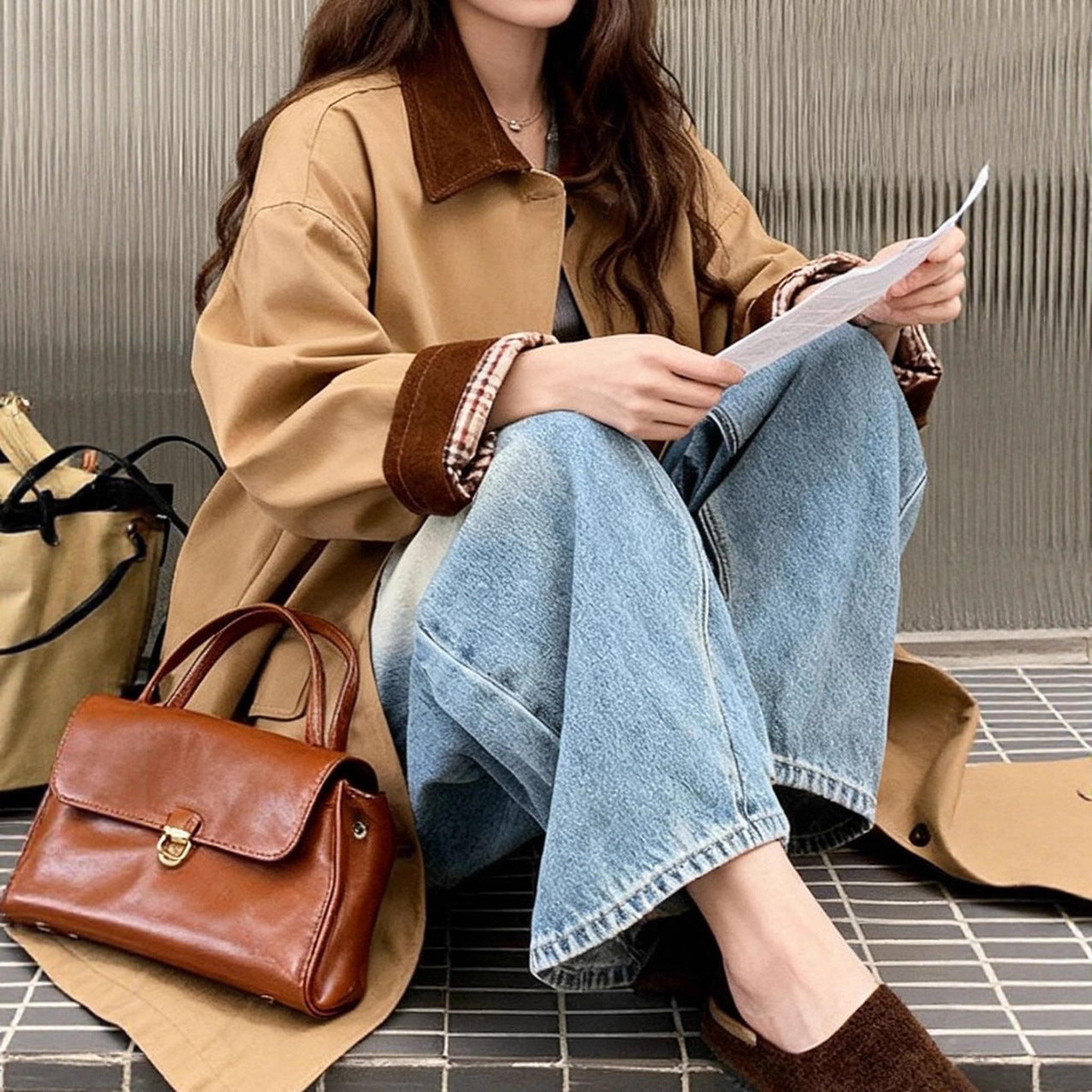 Horizon Essentials | Khaki Mid-Length Button Jacket