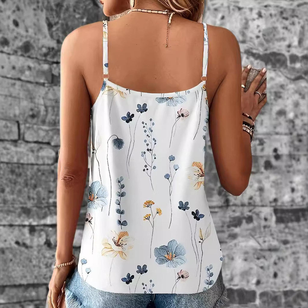 Horizon Essentials | Lace Printed V-Neck Camisole