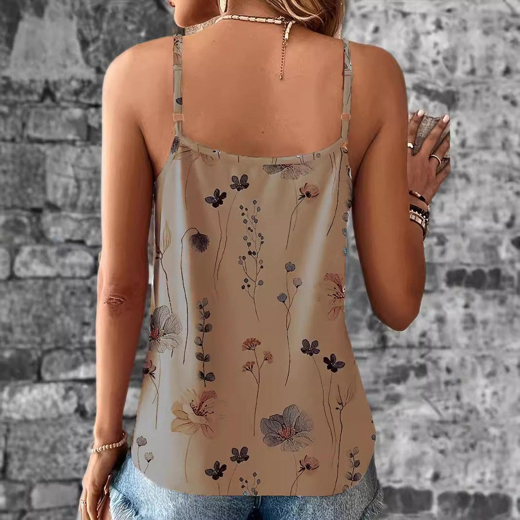Horizon Essentials | Lace Printed V-Neck Camisole