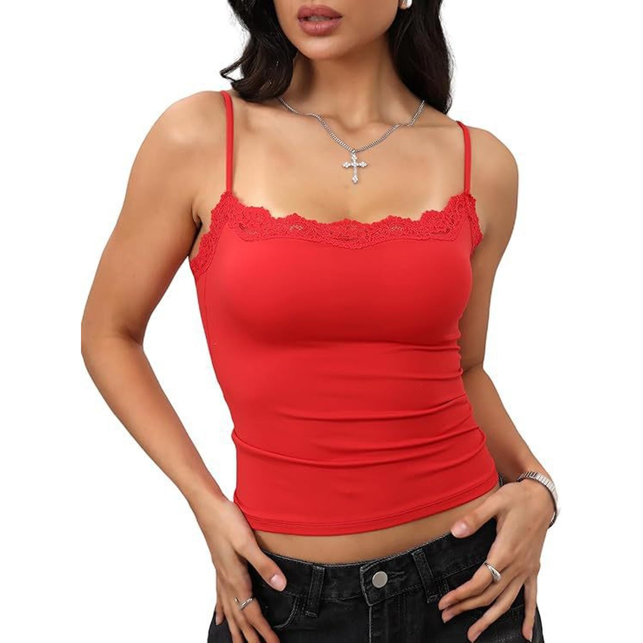 Horizon Essentials | Lace Sleeveless Square Camisole Women