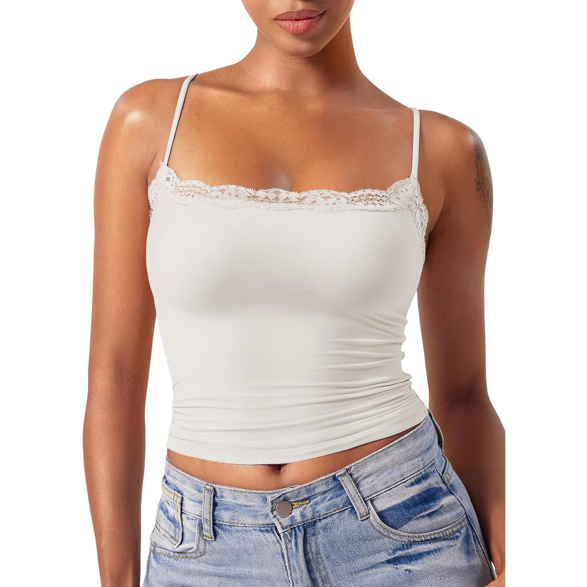 Horizon Essentials | Lace Sleeveless Square Camisole Women