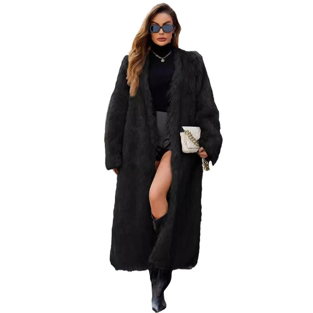 Horizon Essentials | Long Elegant V-Neck Coat