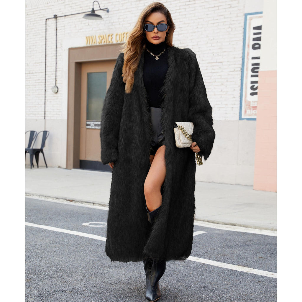 Horizon Essentials | Long Elegant V-Neck Coat