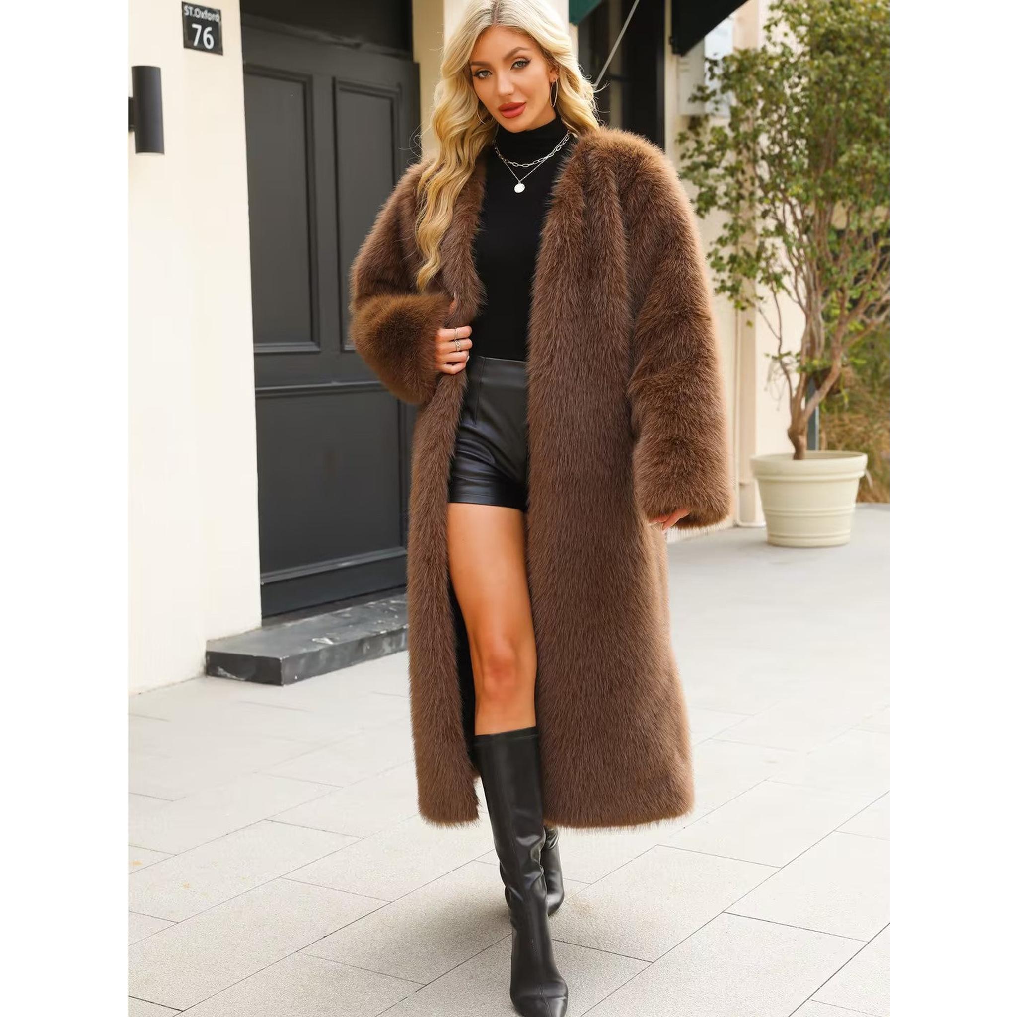 Horizon Essentials | Long Elegant V-Neck Coat