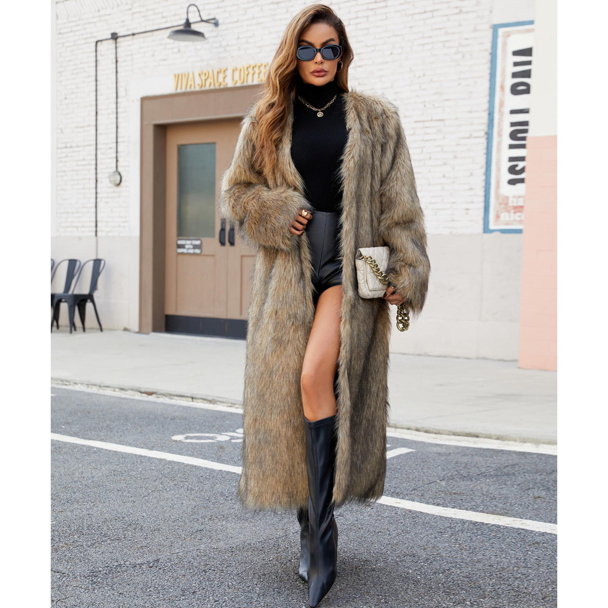 Horizon Essentials | Long Elegant V-Neck Coat