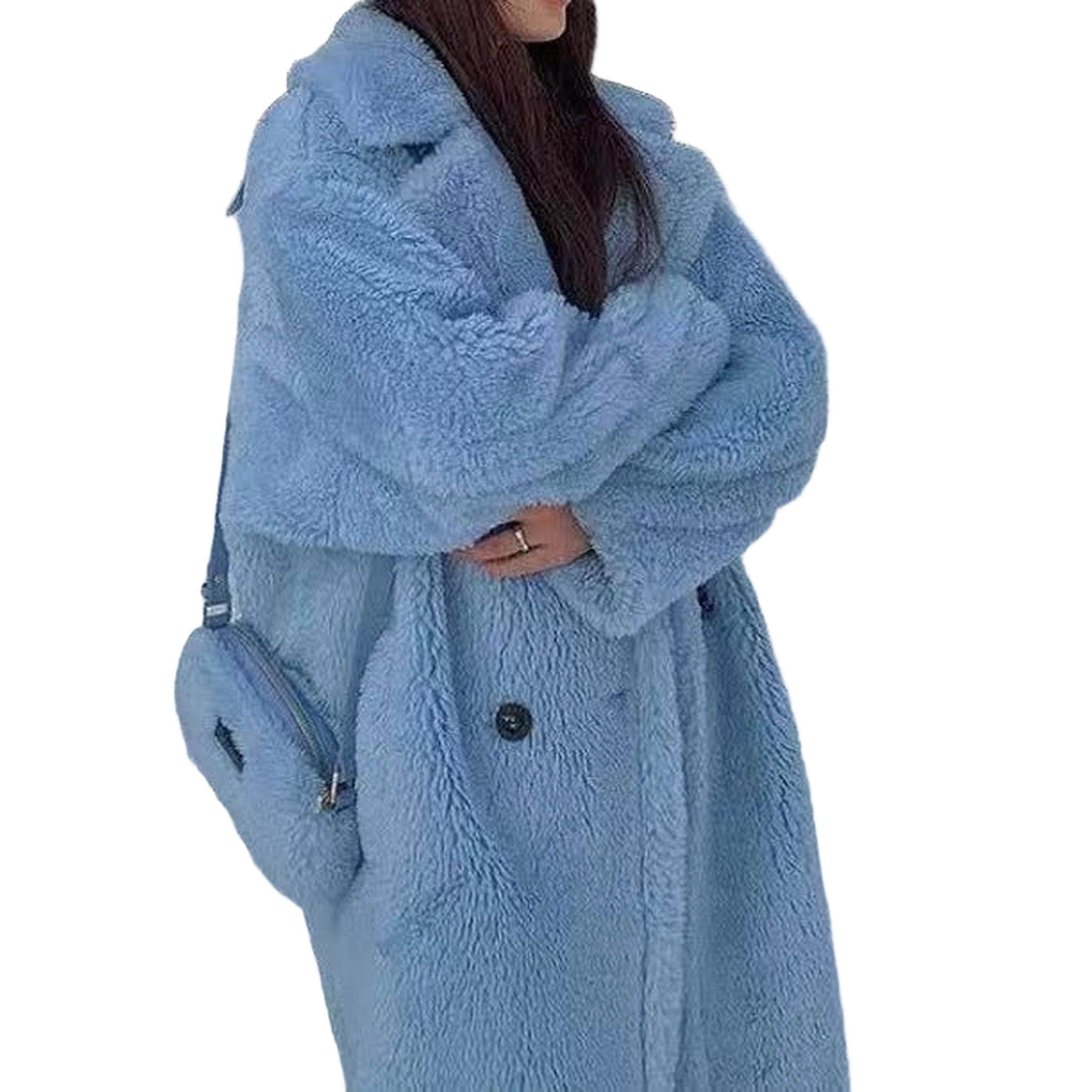 Horizon Essentials | Long Faux Fur Caterpillar Coat