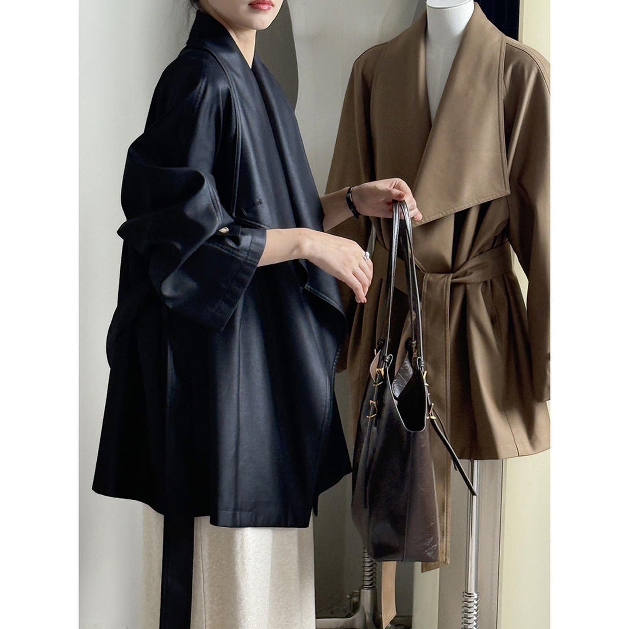 Horizon Essentials | Loose Lapel Premium Windbreaker Jacket