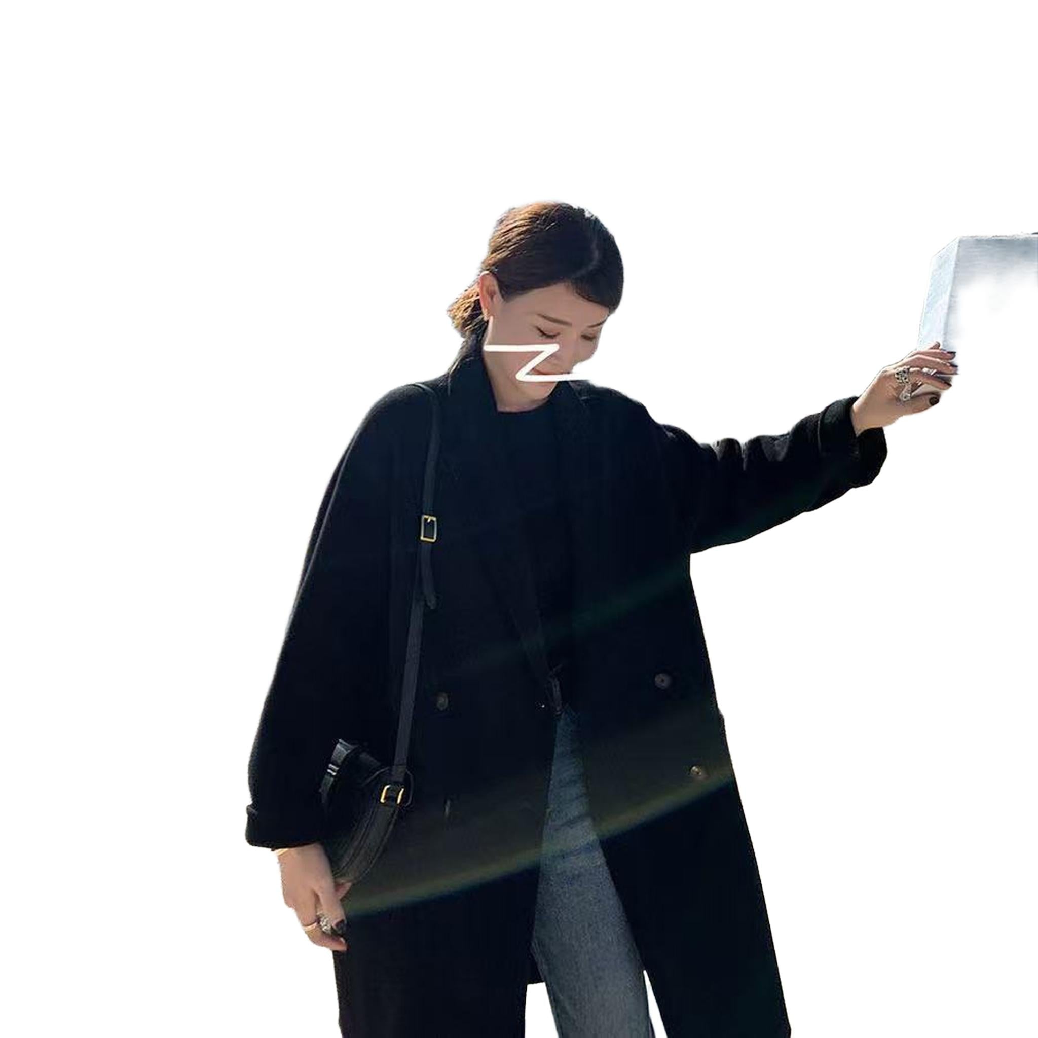 Horizon Essentials | Loose Mid-Length Premium Wool Coat