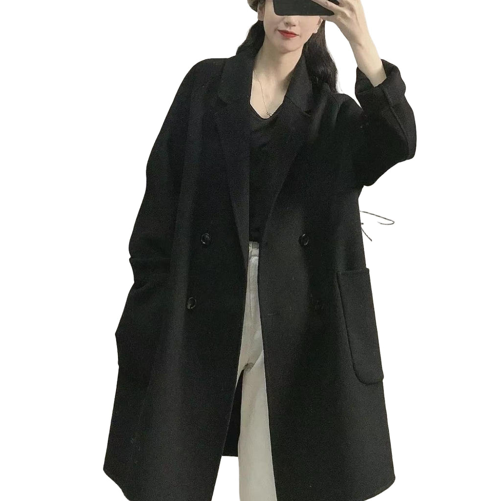 Horizon Essentials | Loose Mid-Length Premium Wool Coat
