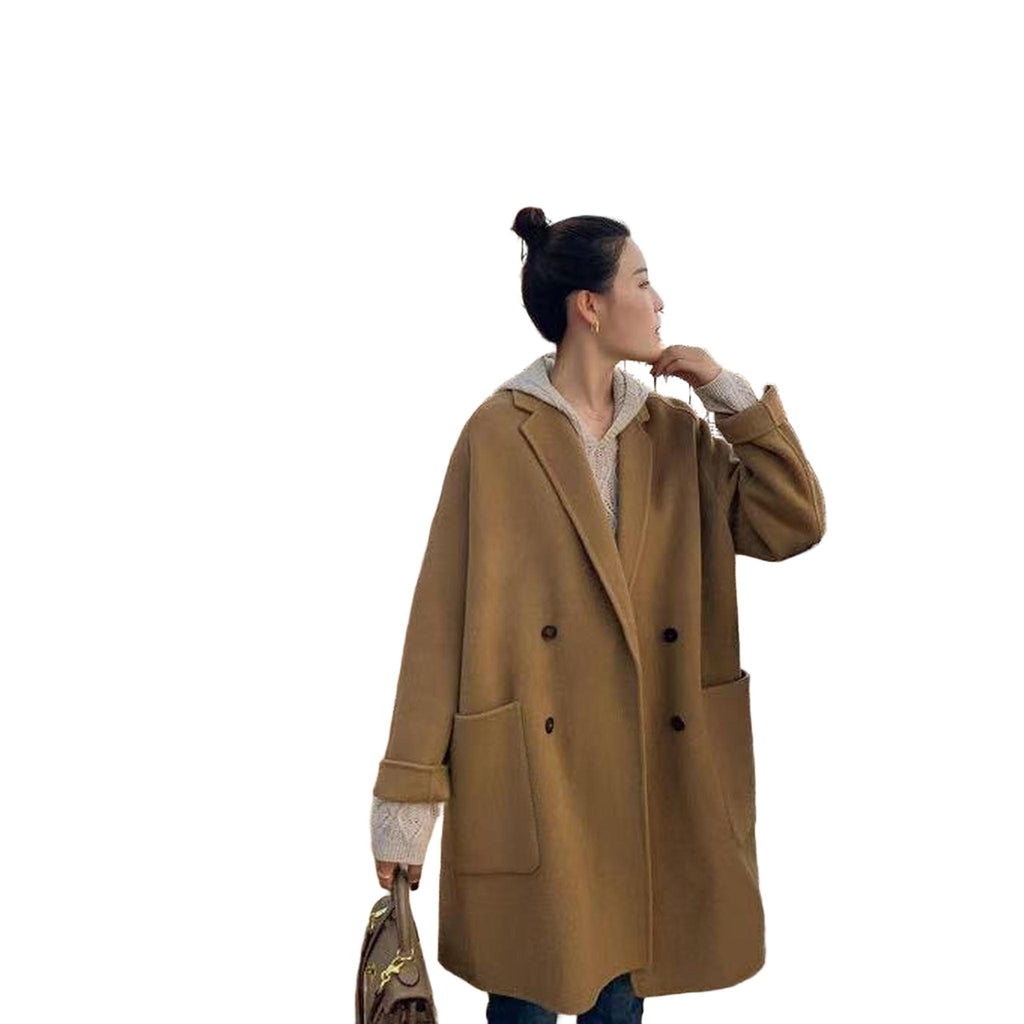 Horizon Essentials | Loose Mid-Length Premium Wool Coat