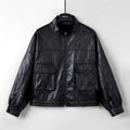Horizon Essentials | Loose Premium Leather Short Coat