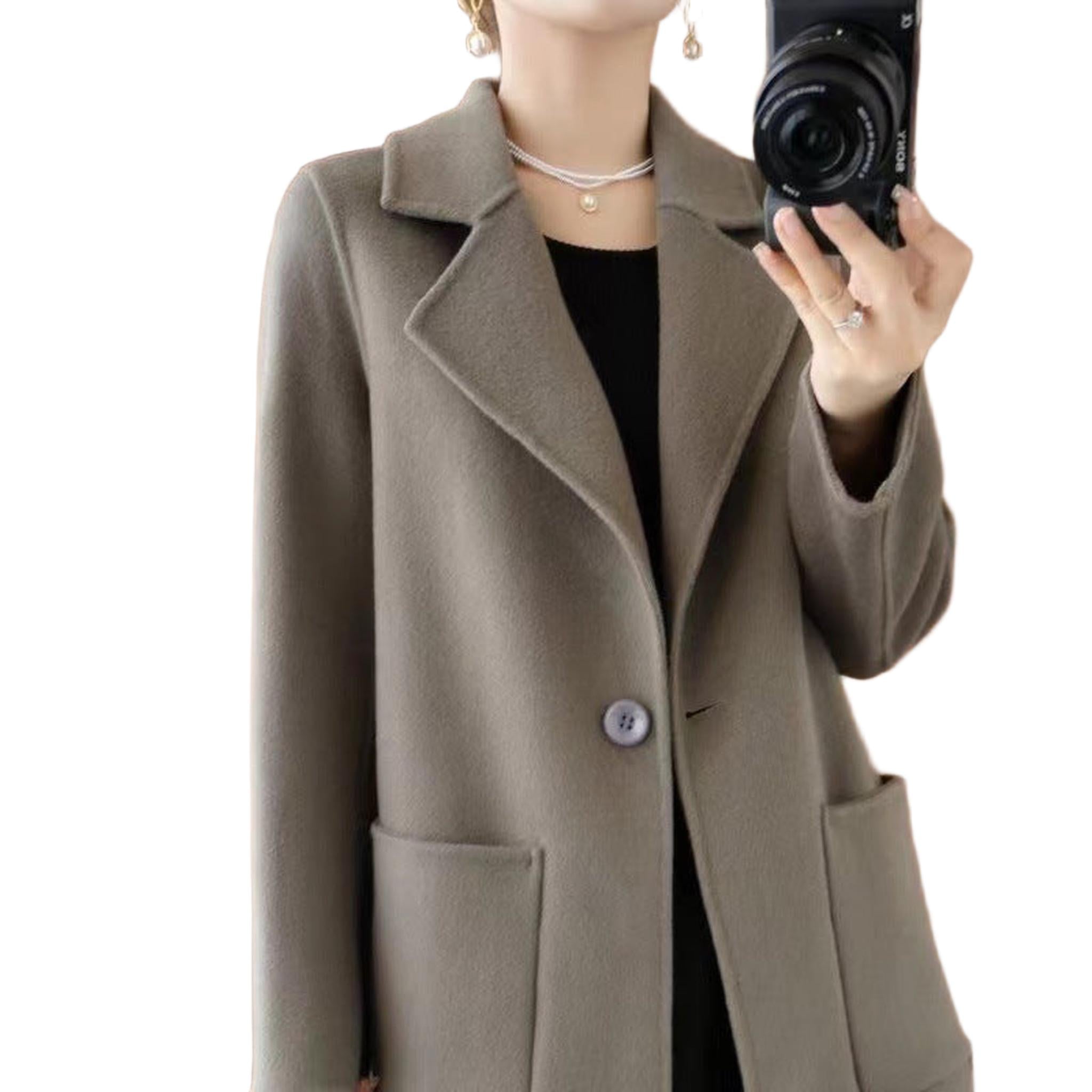 Horizon Essentials | Mid-Length Acrylic Petal Sleeve Coat