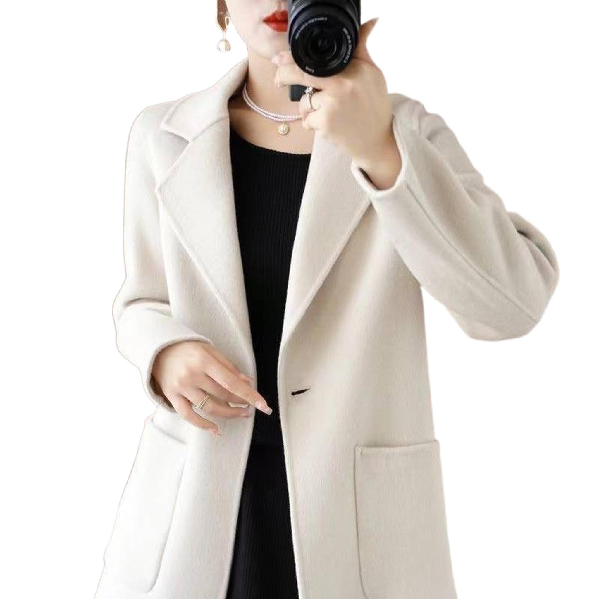 Horizon Essentials | Mid-Length Acrylic Petal Sleeve Coat