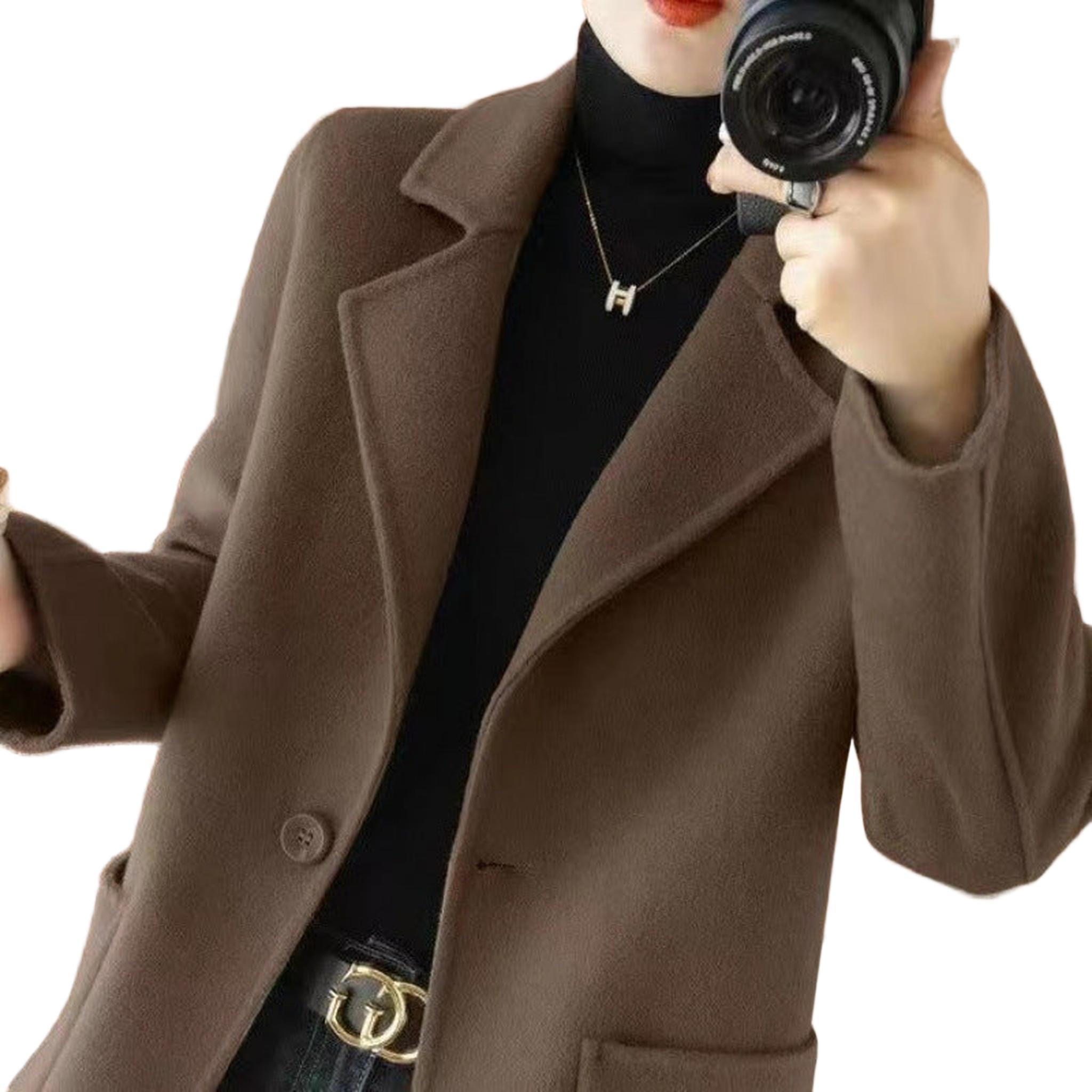 Horizon Essentials | Mid-Length Acrylic Petal Sleeve Coat