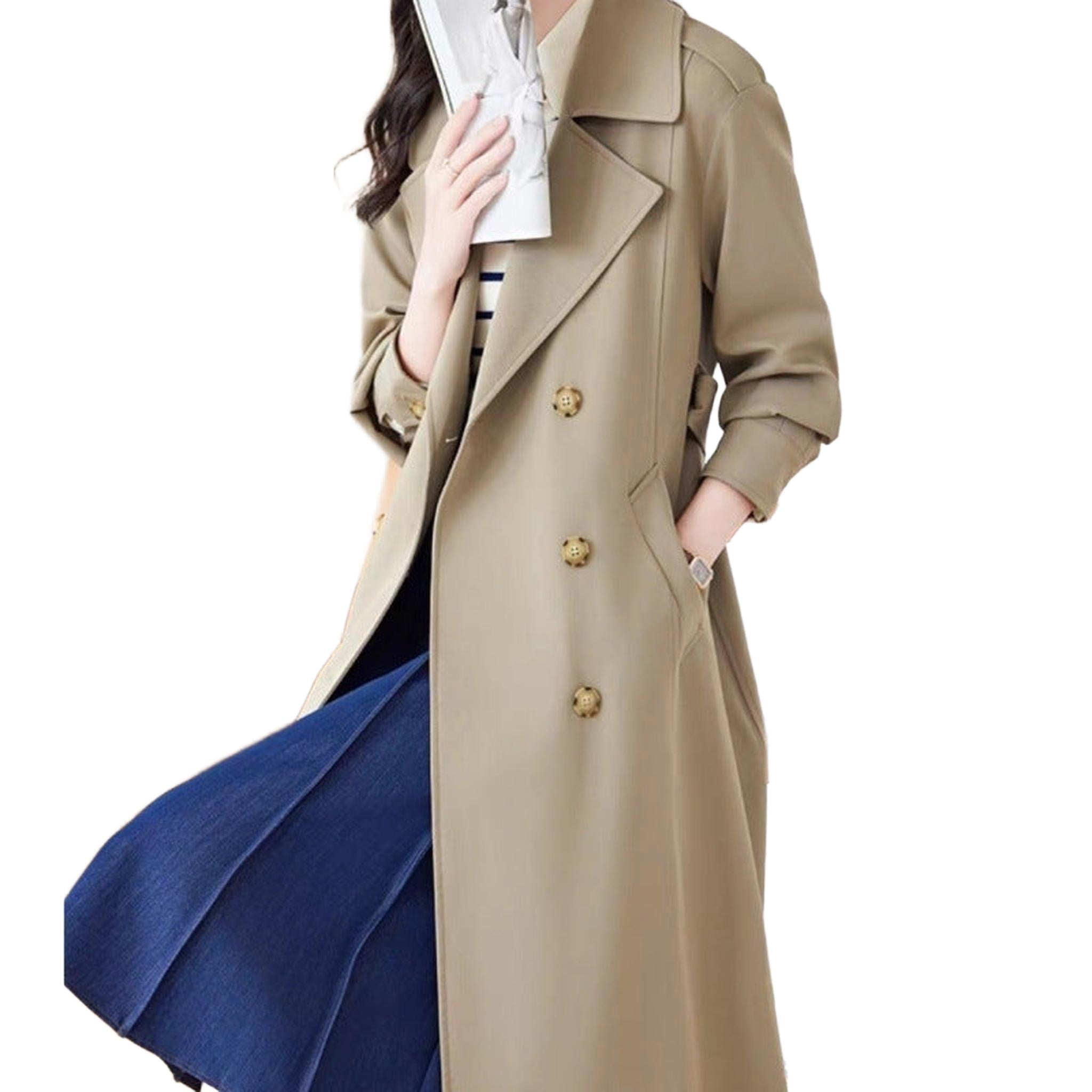 Horizon Essentials | Mid-Length Premium Autumn Trench Coat