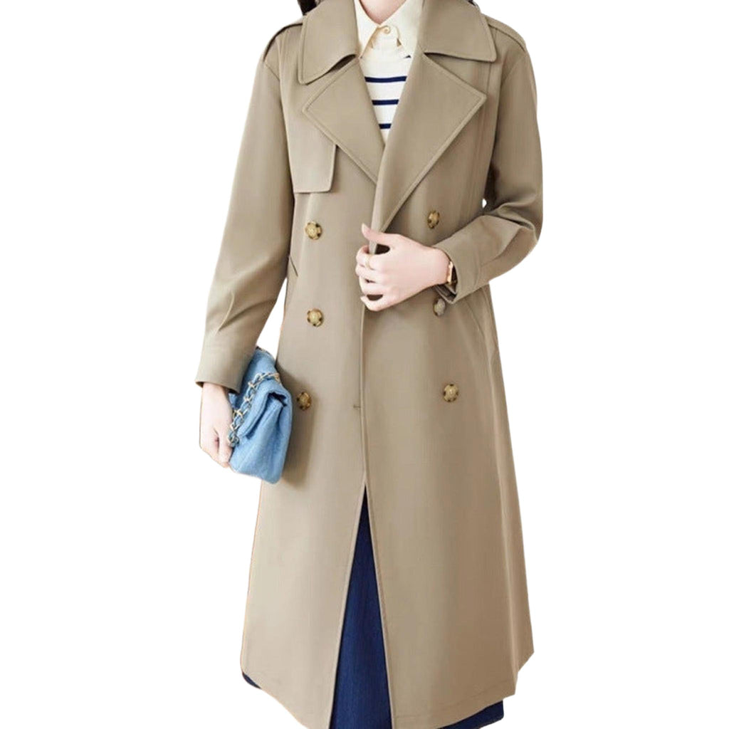 Horizon Essentials | Mid-Length Premium Autumn Trench Coat
