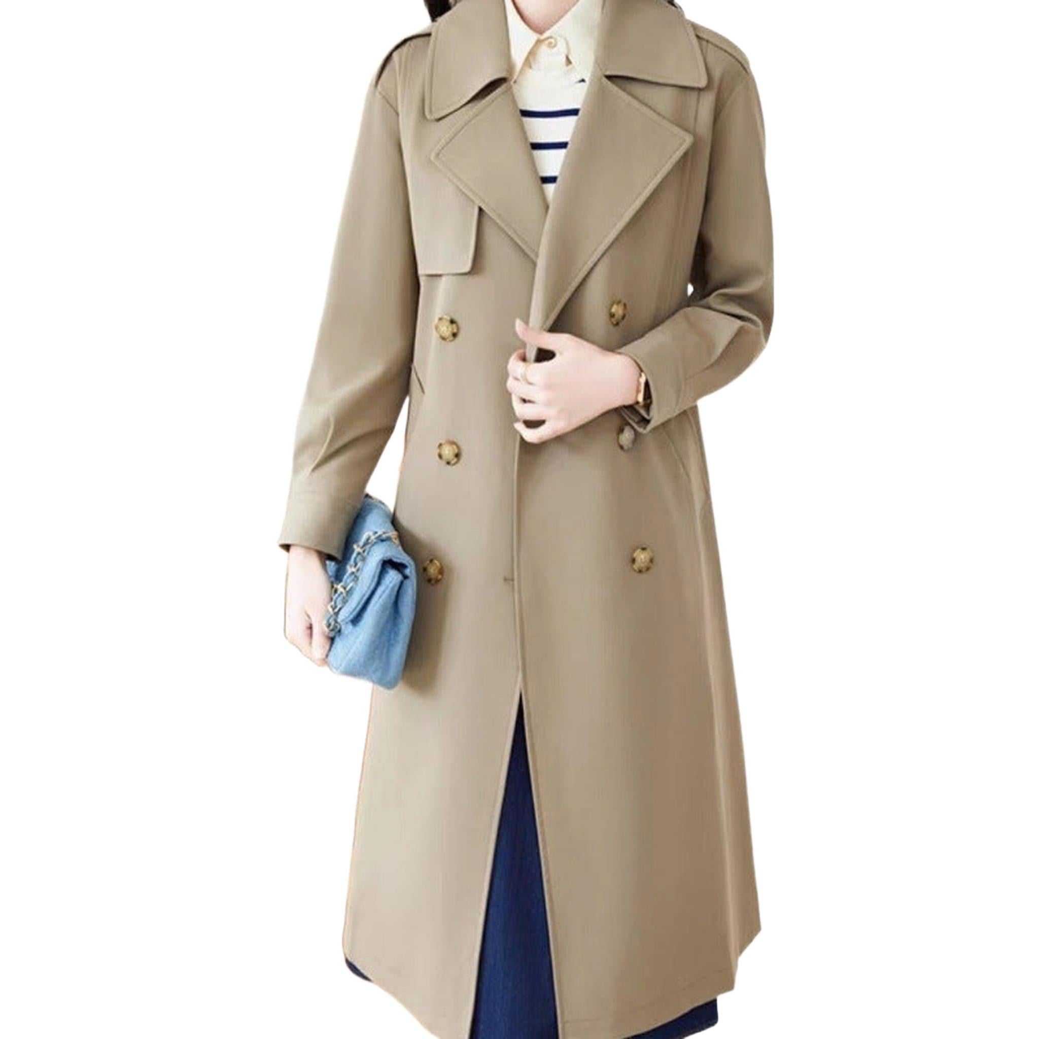Horizon Essentials | Mid-Length Premium Autumn Trench Coat