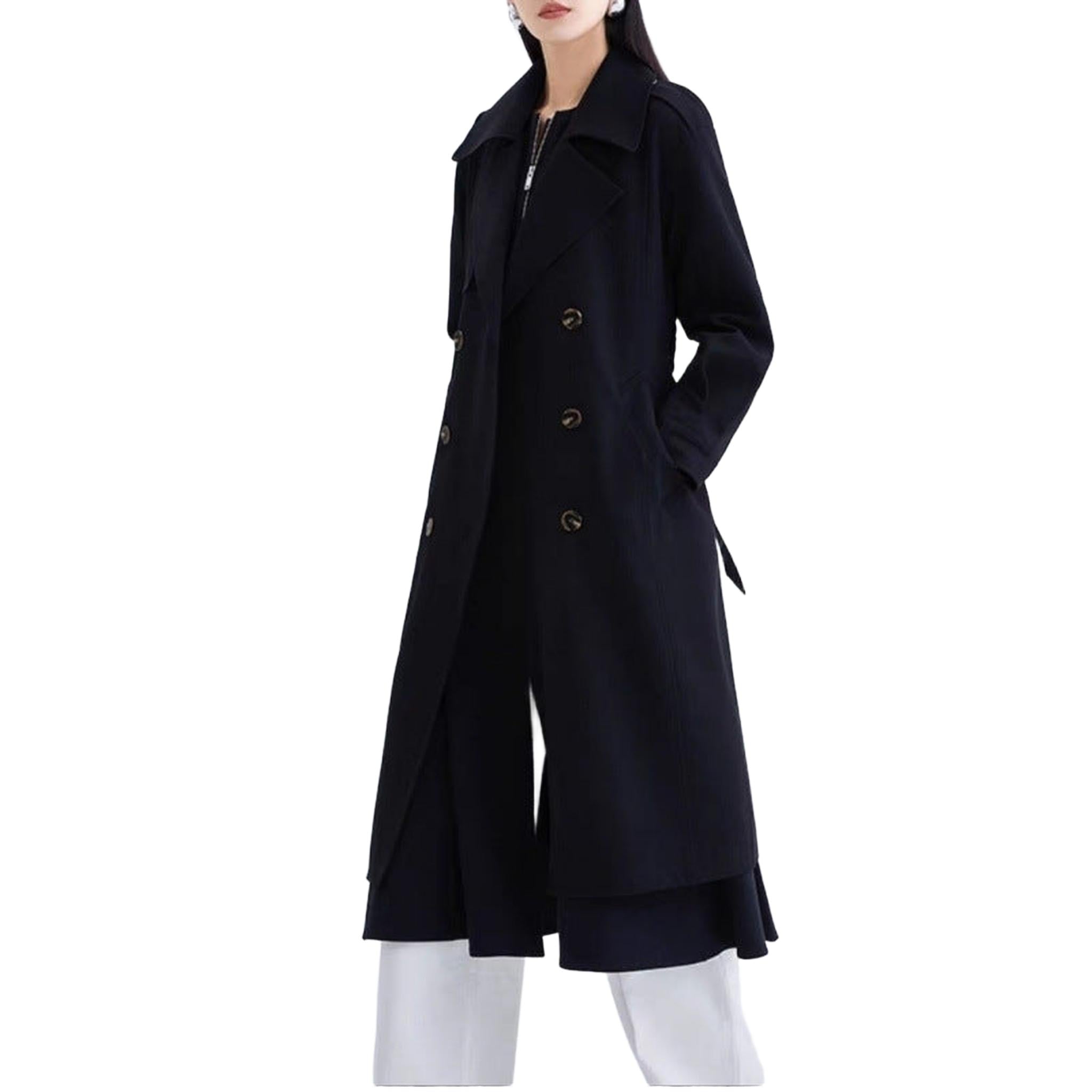Horizon Essentials | Mid-Length Premium Autumn Trench Coat
