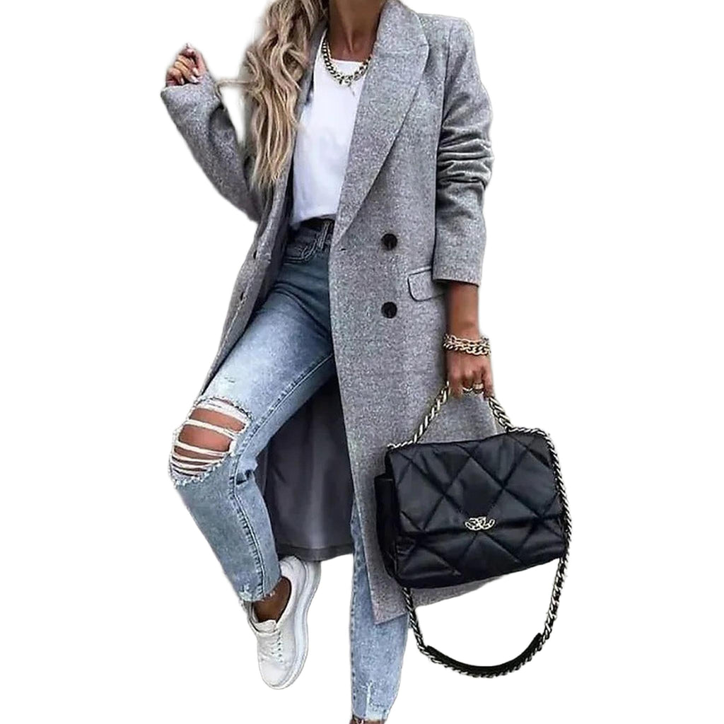 Horizon Essentials | Mid-Length Premium Cotton Blend Coat