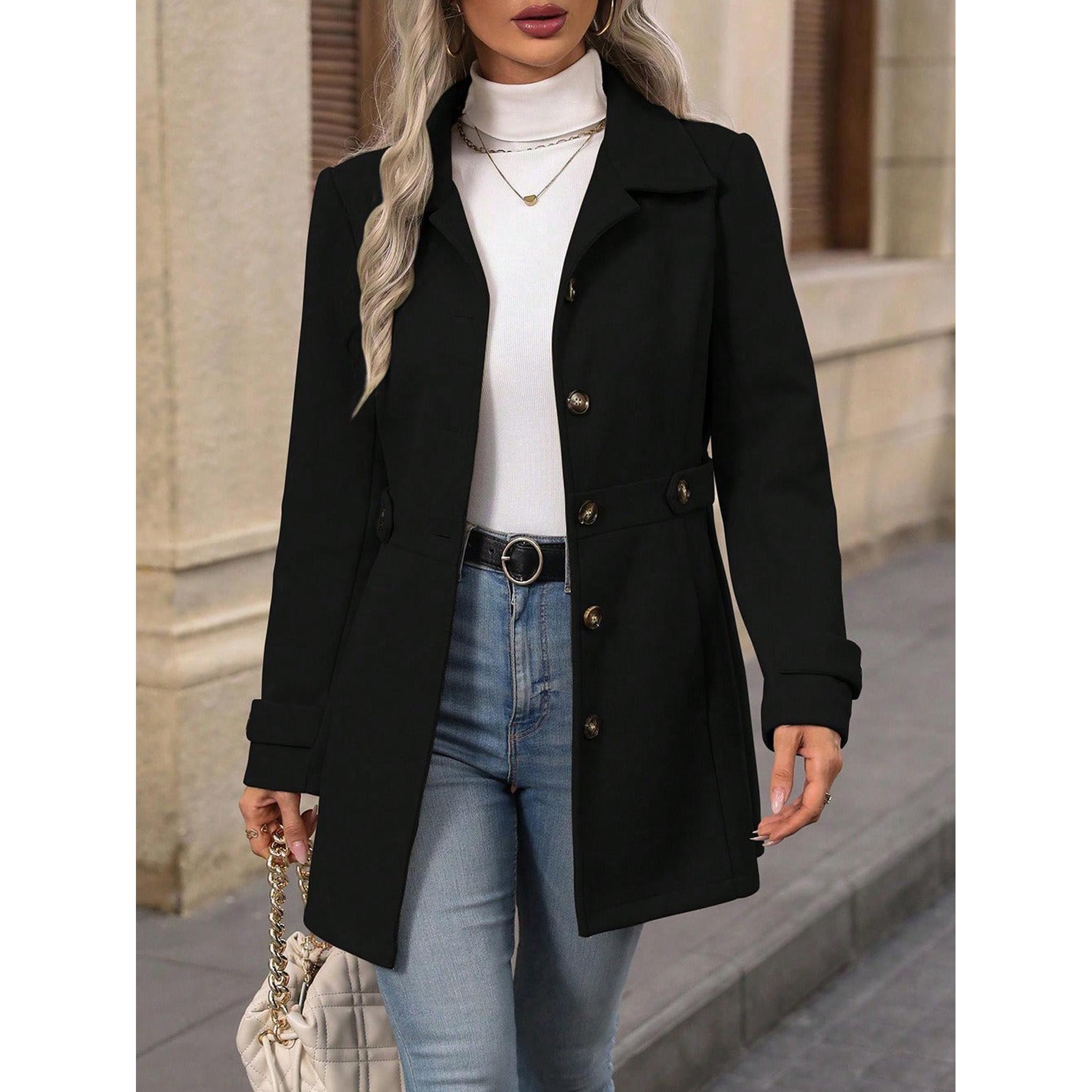 Horizon Essentials | Mid-Length Premium Single-Breasted Coat