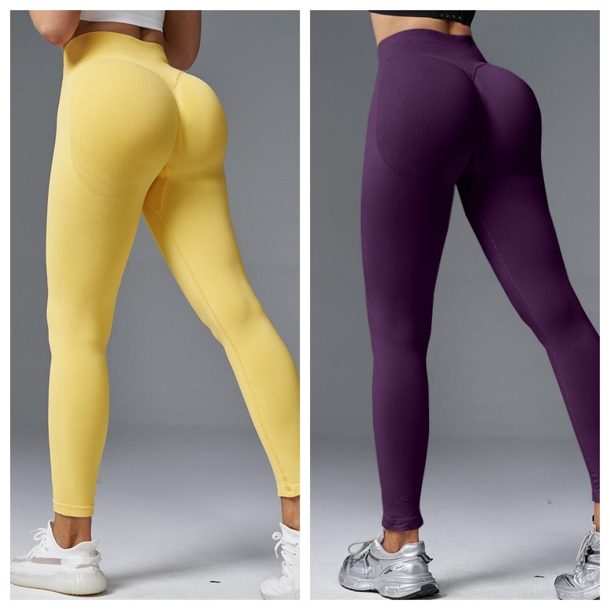 Horizon Essentials | Mid Waist Peach Hip Lifting Pants