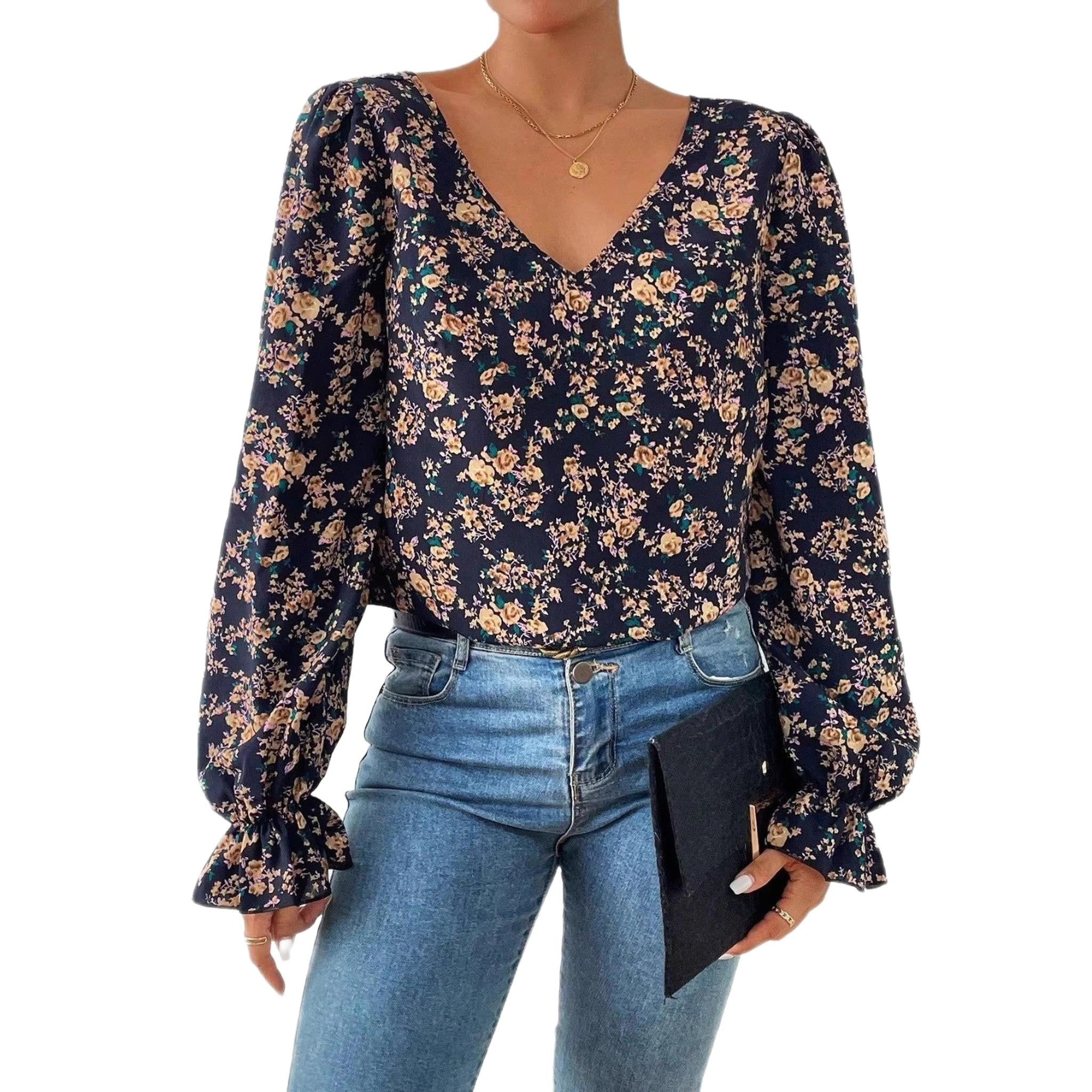 Horizon Essentials | Navy Blue Premium V-Neck Pullover