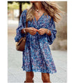 Horizon Essentials | New Printed Long Sleeve A-Line Boho Dress