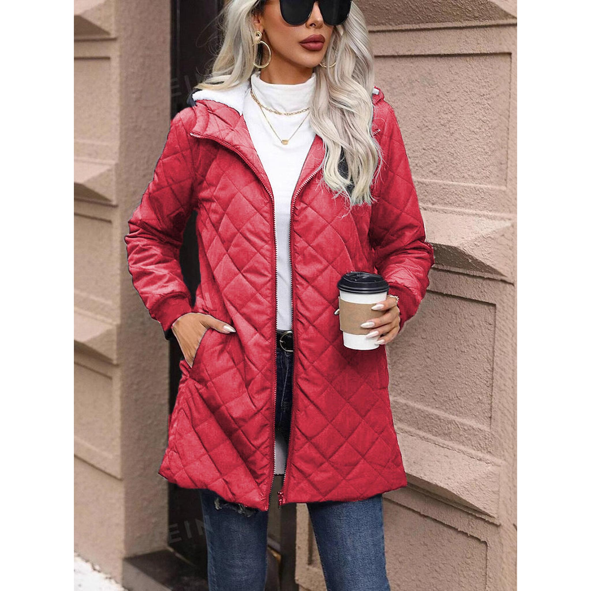 Horizon Essentials | Padded Hooded Fleece Coat