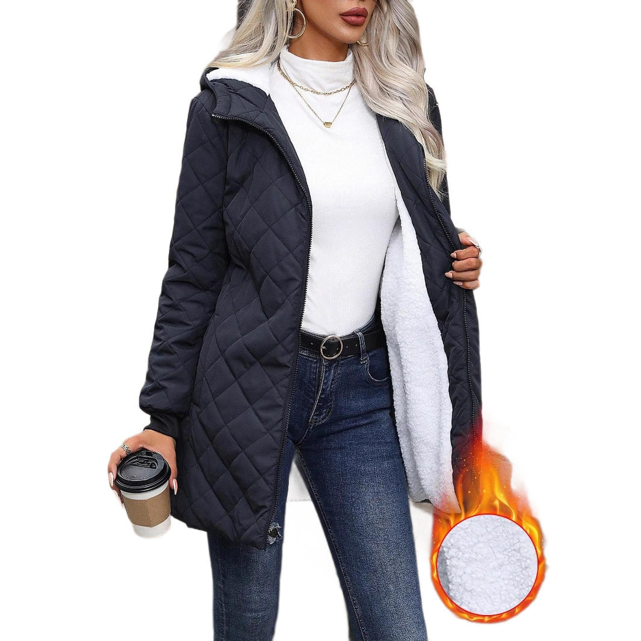 Horizon Essentials | Padded Hooded Fleece Coat