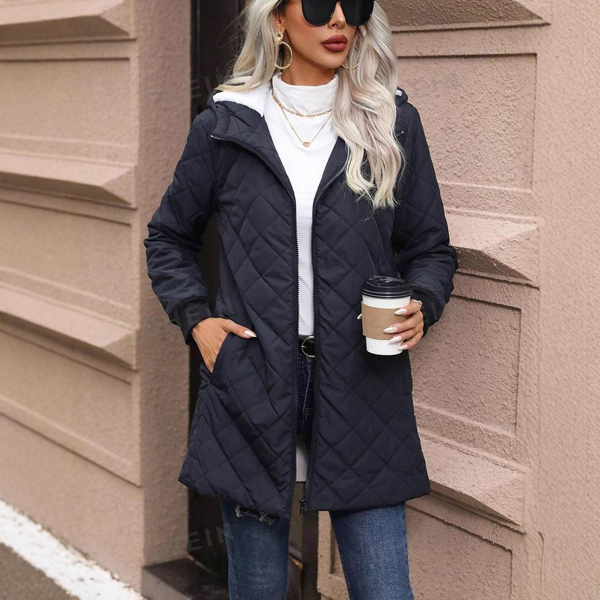 Horizon Essentials | Padded Hooded Fleece Coat