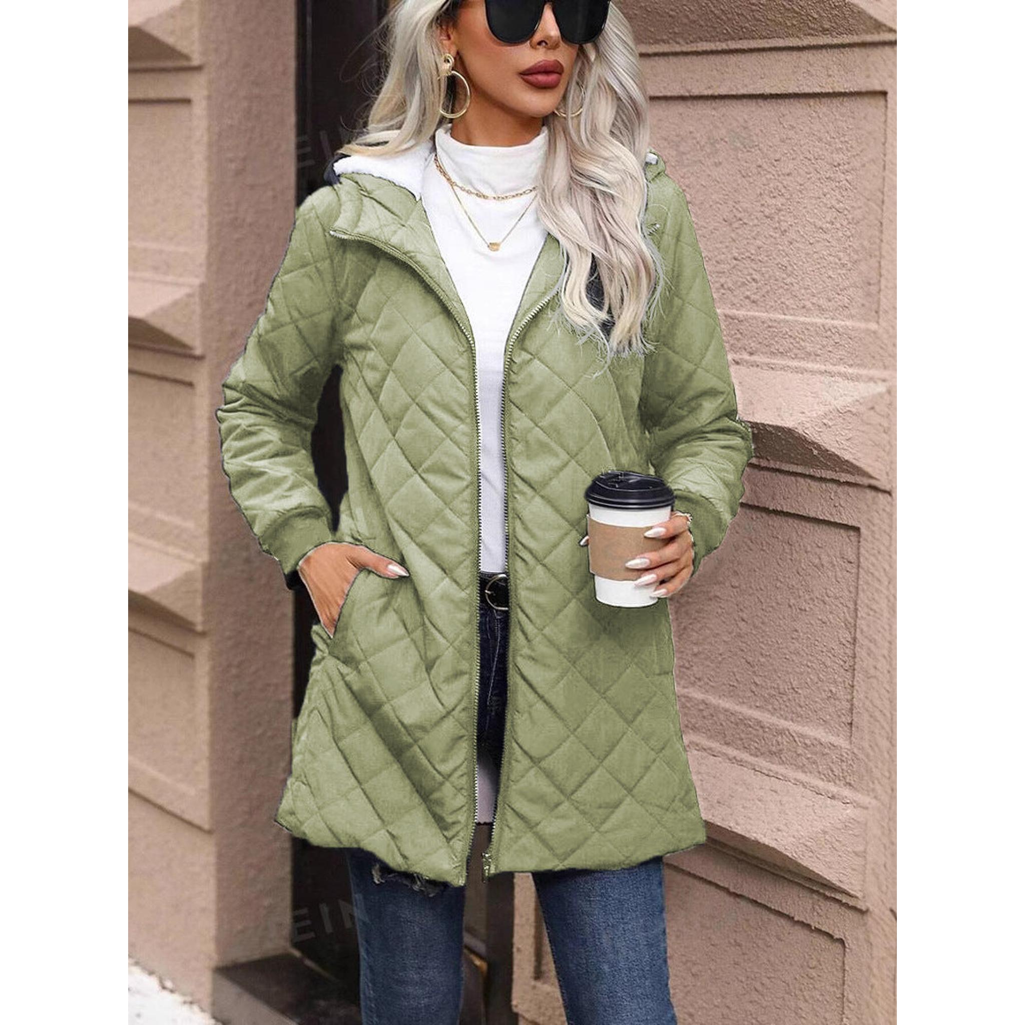 Horizon Essentials | Padded Hooded Fleece Coat