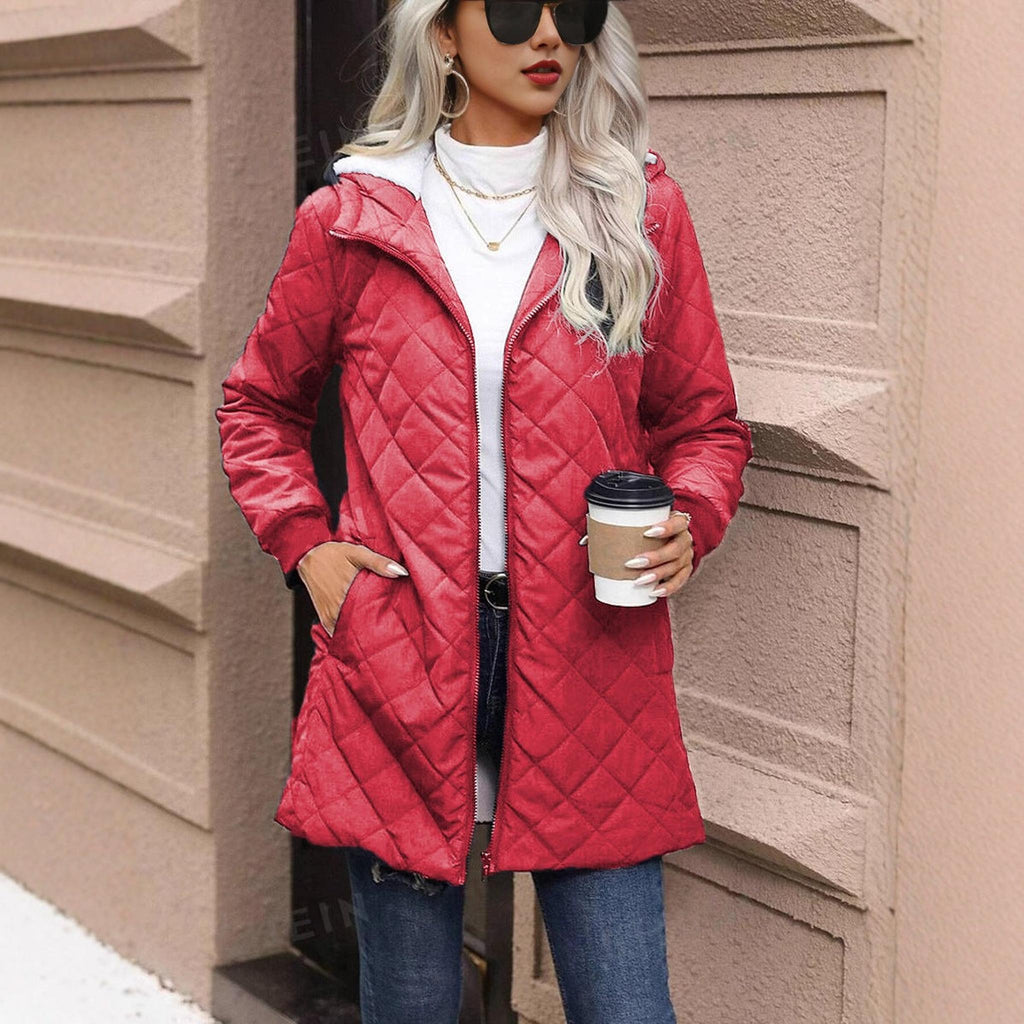 Horizon Essentials | Padded Hooded Fleece Coat