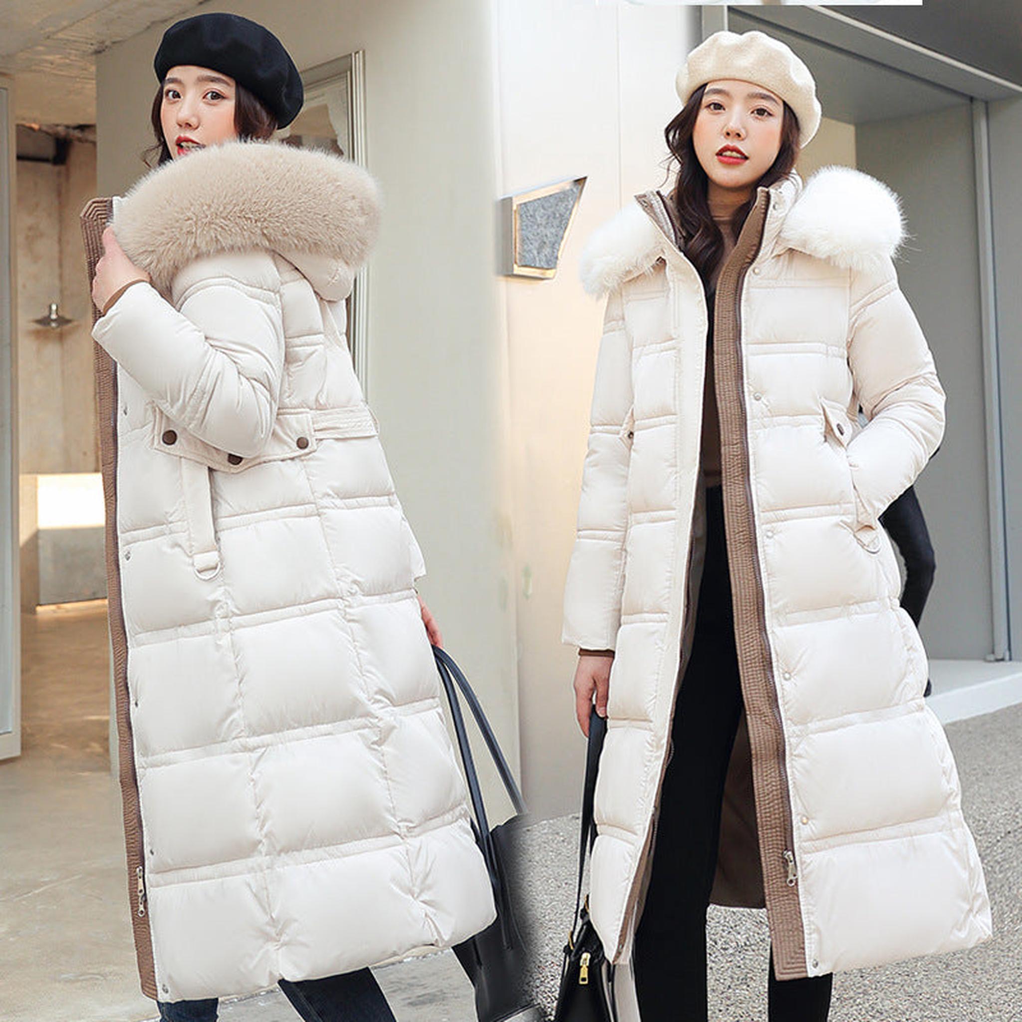 Horizon Essentials | Padded Mid-Length Fur Collar Coat