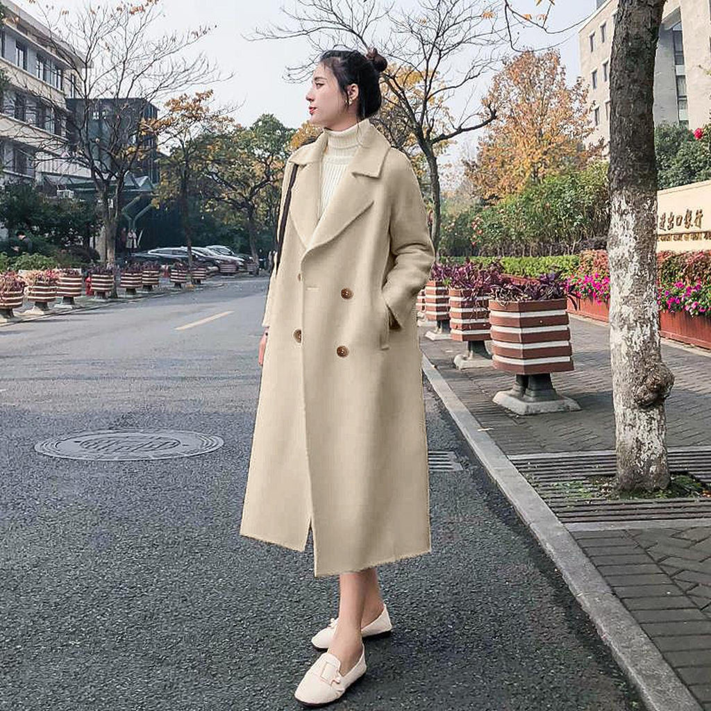 Horizon Essentials | Petite Wool Loose Fit Coat