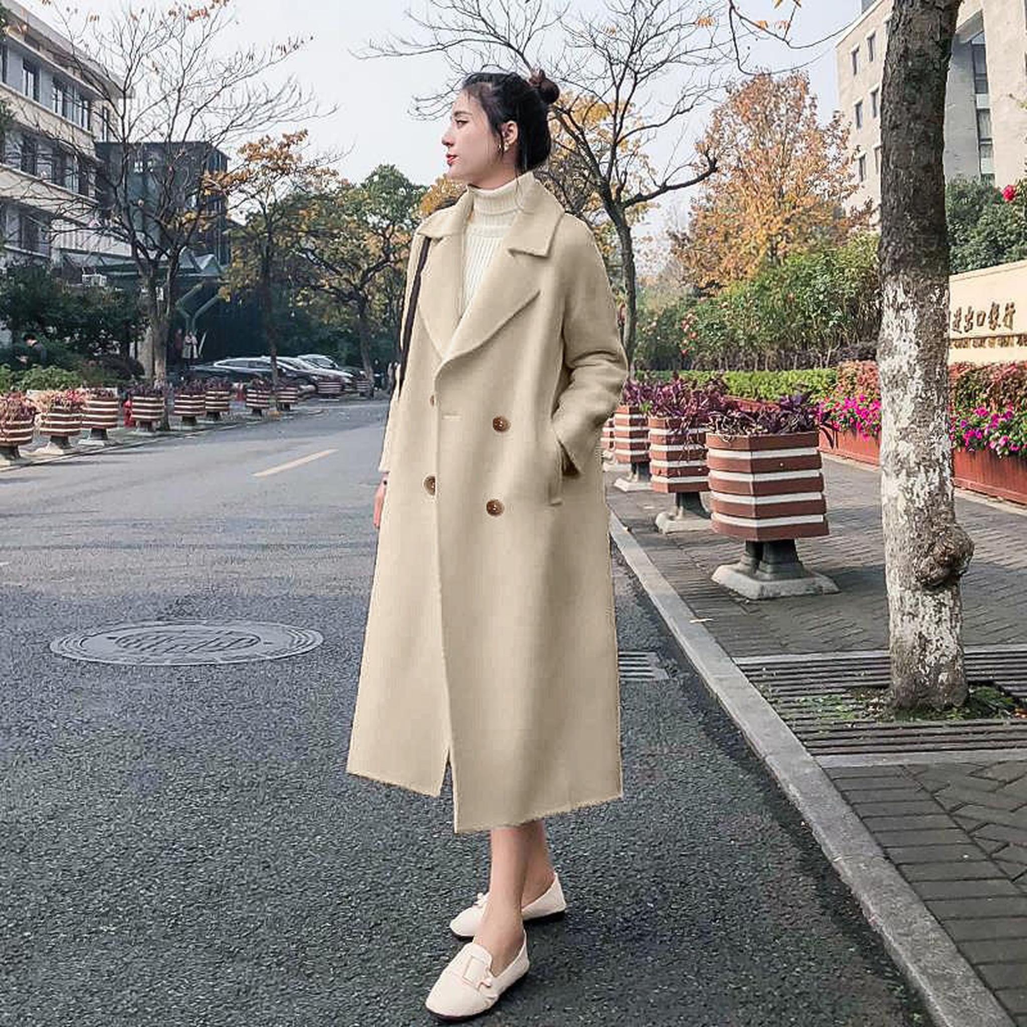 Horizon Essentials | Petite Wool Loose Fit Coat
