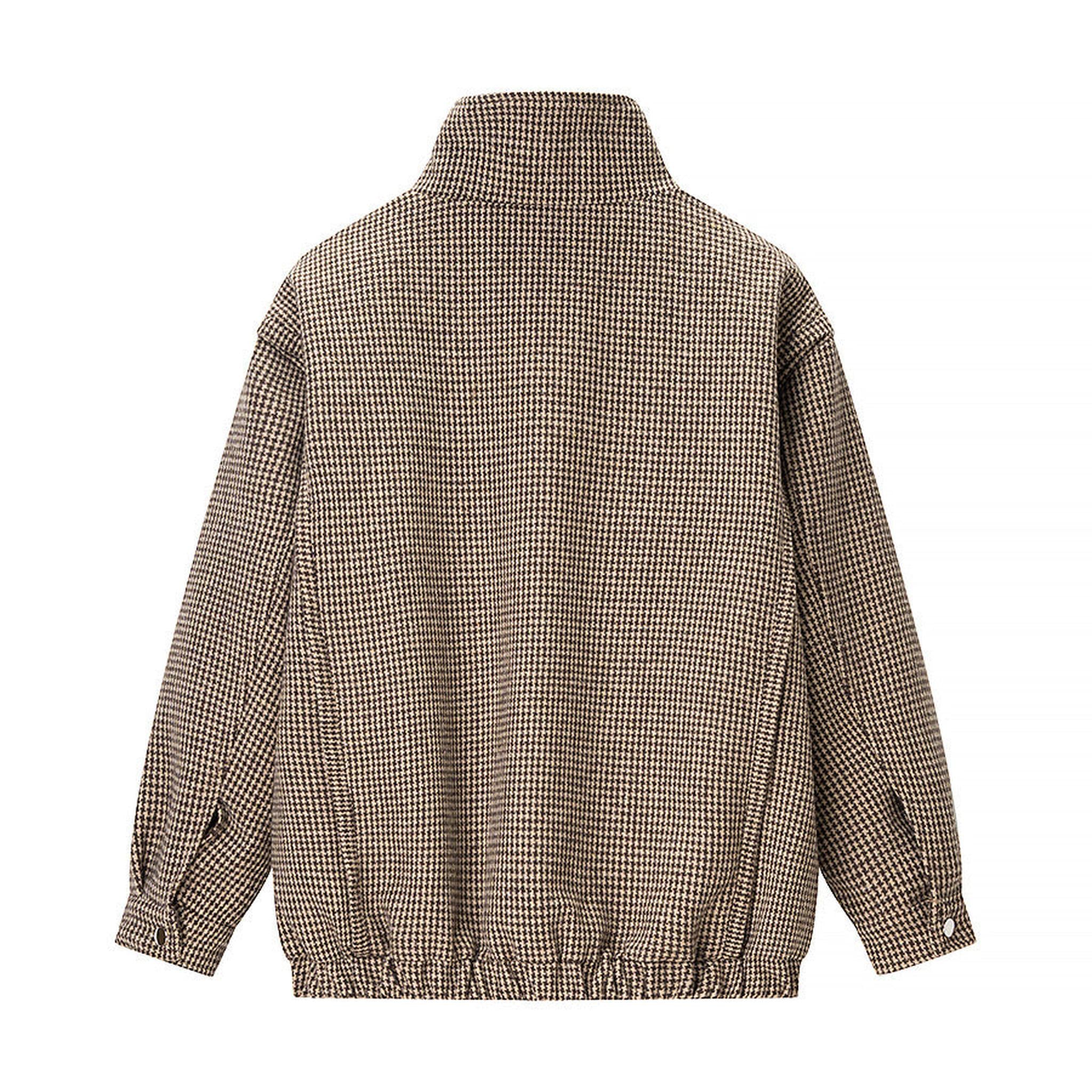 Horizon Essentials | Plaid Loose Fit Pilot Jacket