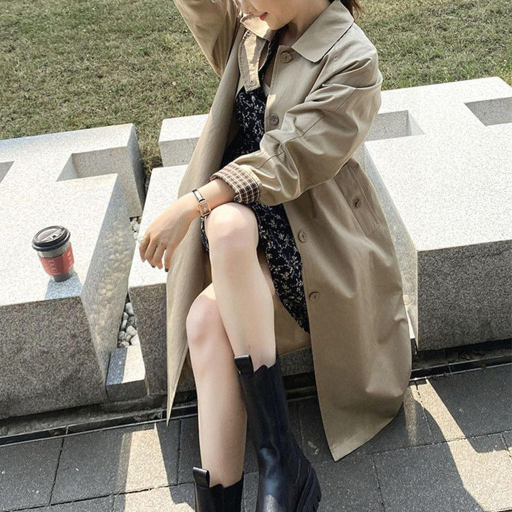 Horizon Essentials | Plaid Patchwork Premium Drape Coat