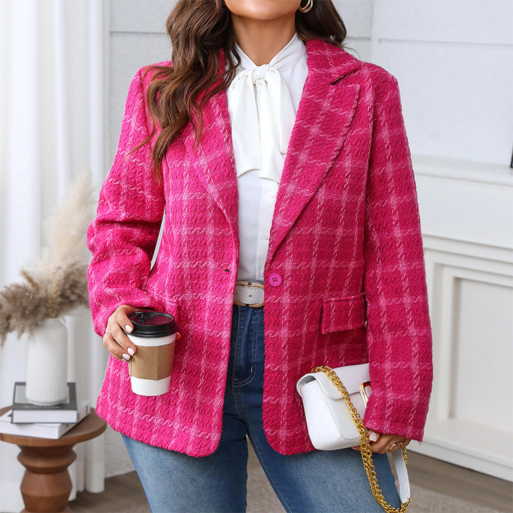 Horizon Essentials | Plaid Plus Size Premium Coat