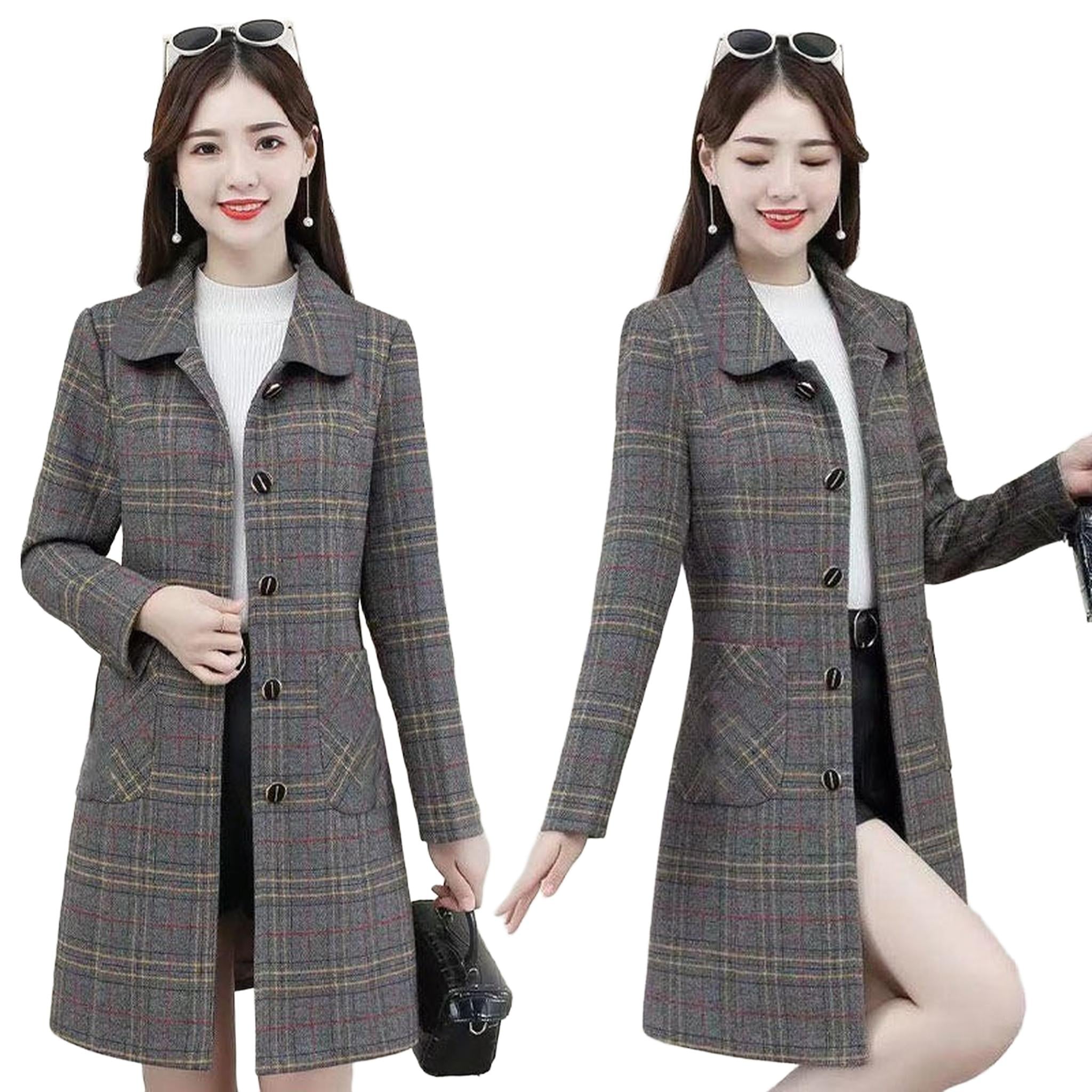 Horizon Essentials | Plaid Woolen Premium Raglan Coat