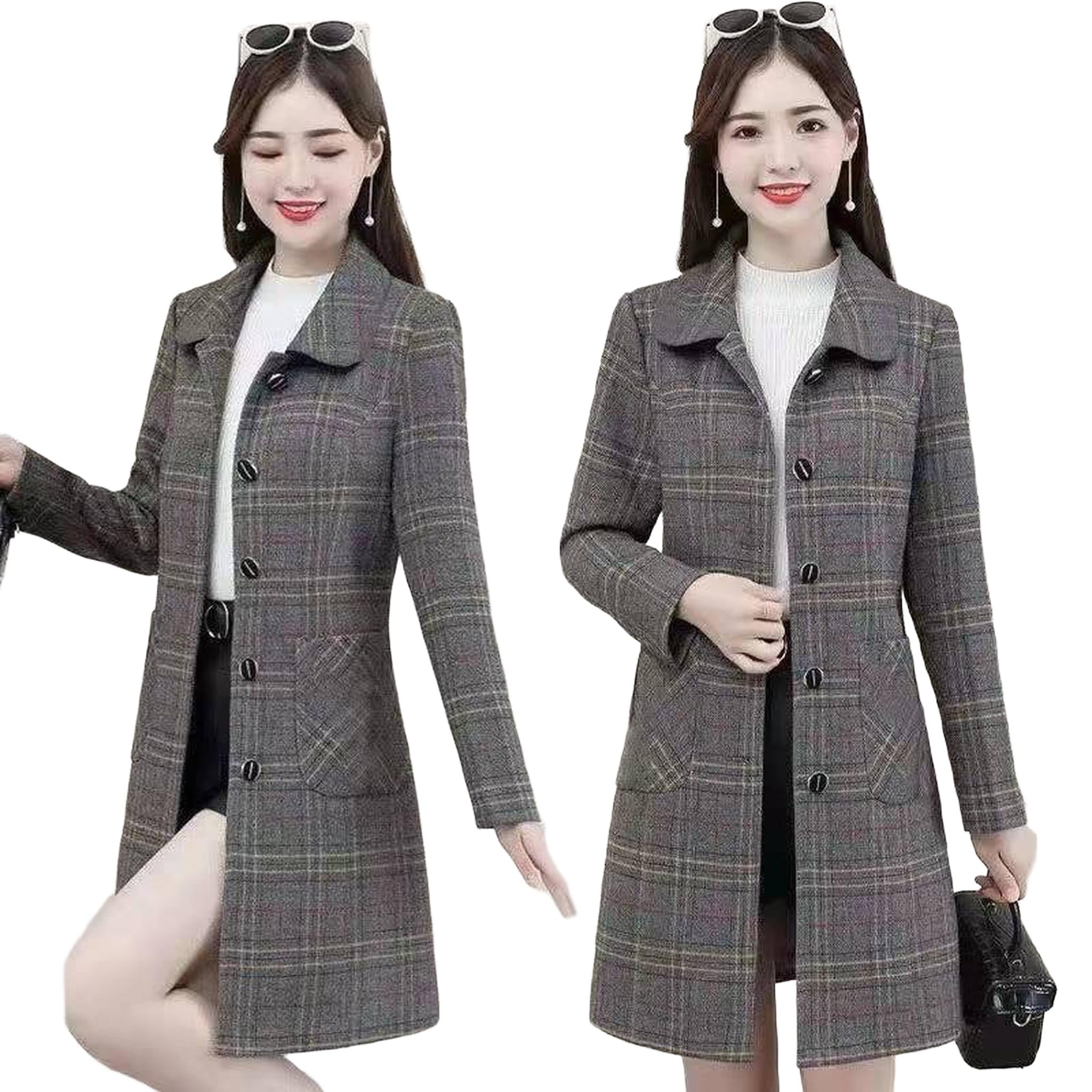 Horizon Essentials | Plaid Woolen Premium Raglan Coat