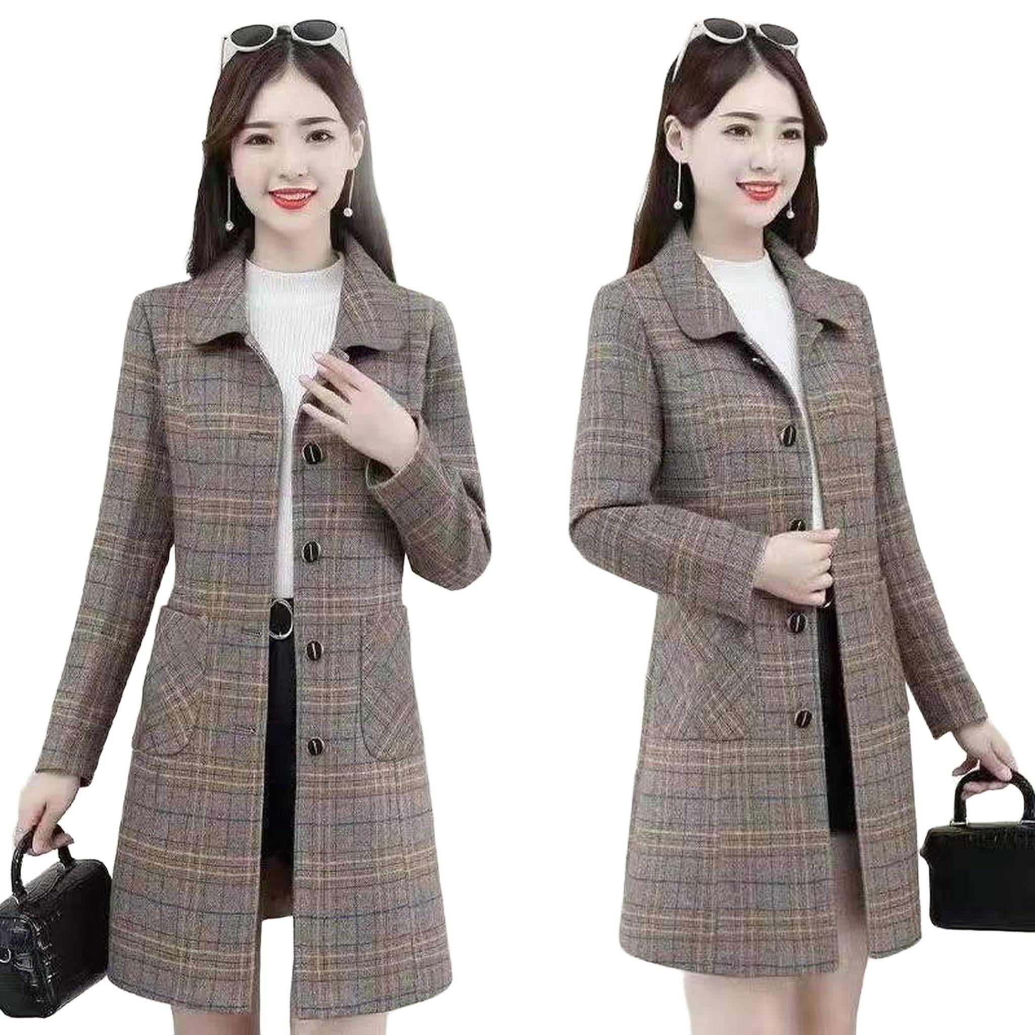 Horizon Essentials | Plaid Woolen Premium Raglan Coat