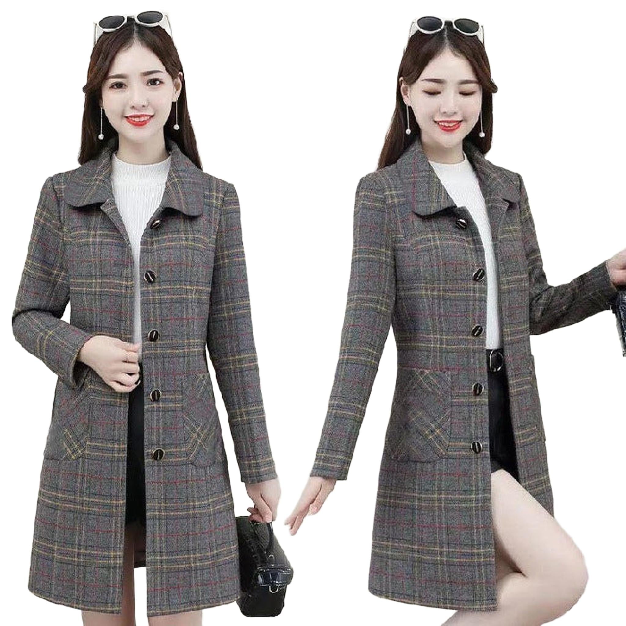 Horizon Essentials | Plaid Woolen Premium Raglan Coat
