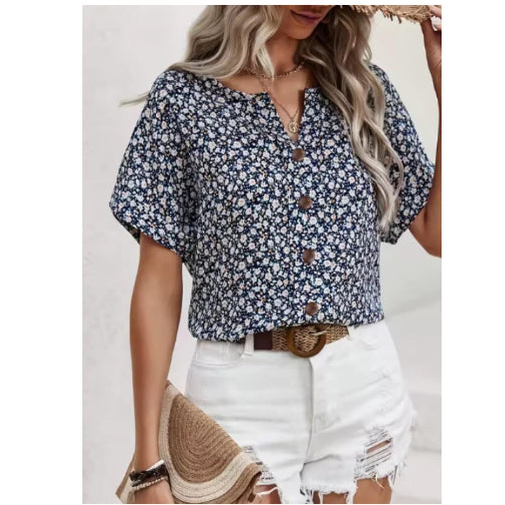 Horizon Essentials | Plant Print Jacquard Collar Tee