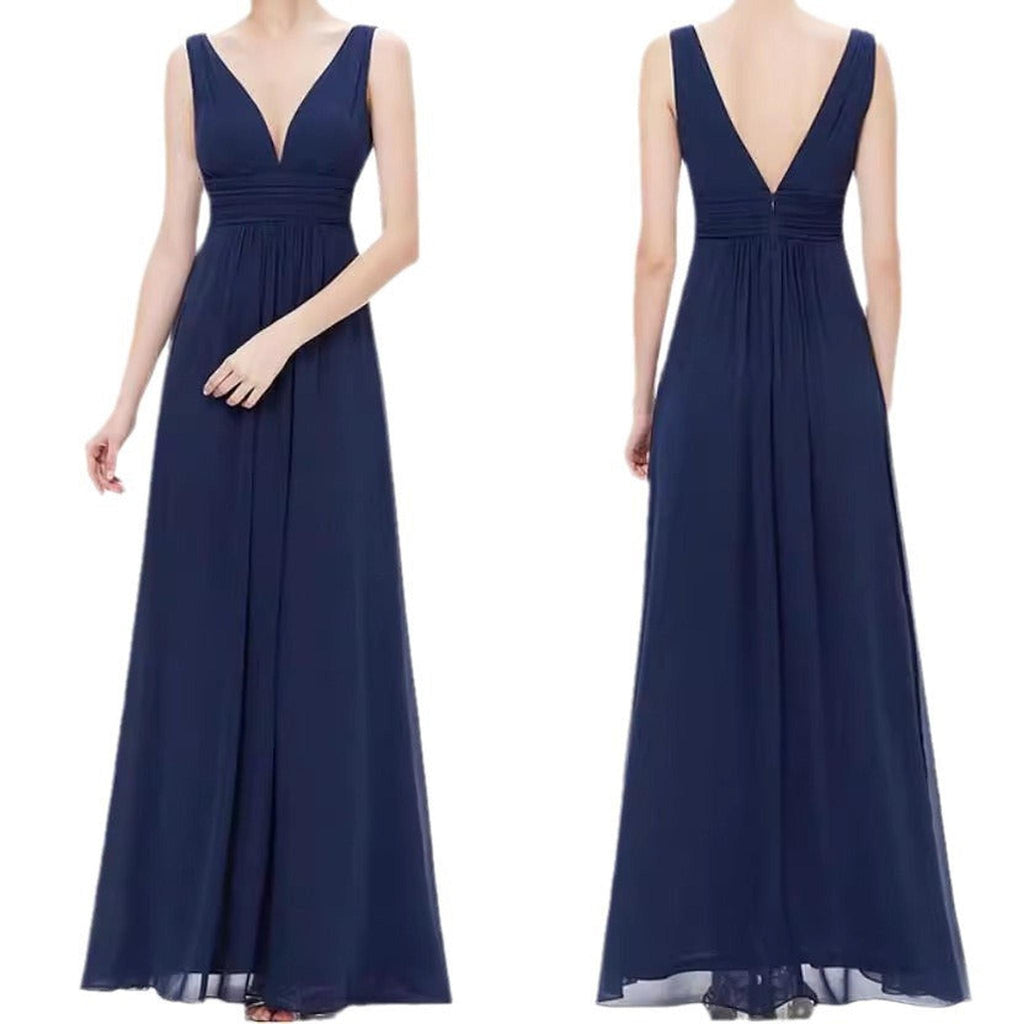 Horizon Essentials | Plus Size Deep V Evening Dress