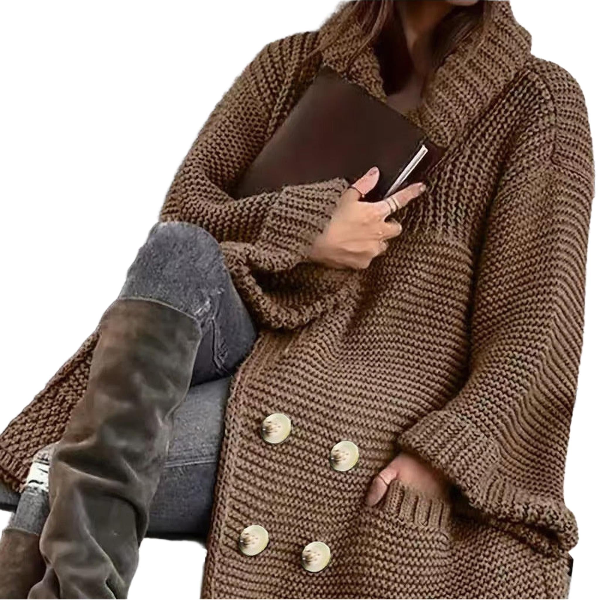 Horizon Essentials | Plus Size Polo Collar Cardigan